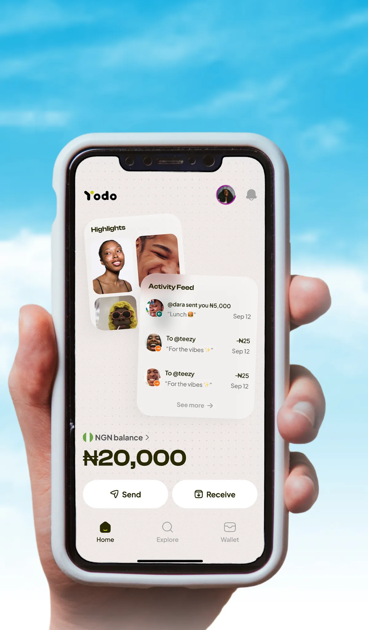 YodoPay App Interface